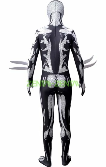 2099 S-guy Costume Black And White Printed Spandex Lycra Version 2 2099 S-guy Costume Black And White Printed Spandex Lycra Version - Image 2