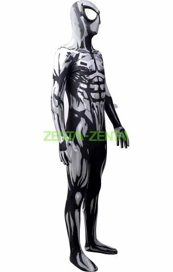 2099 S-guy Costume Black And White Printed Spandex Lycra Version 4 2099 S-guy Costume Black And White Printed Spandex Lycra Version - Image 4