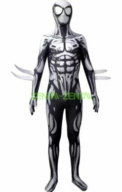 2099 S-guy Costume Black And White Printed Spandex Lycra Version