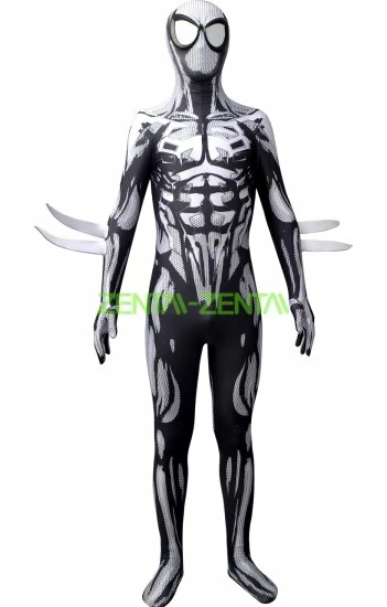 2099 S-guy Costume Black And White Printed Spandex Lycra Version 1 2099 S-guy Costume Black And White Printed Spandex Lycra Version
