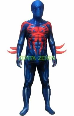 2099 S-guy Printed Spandex Lycra Bodysuit With 3D Muscle Shadings And Fins