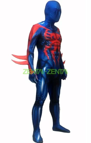 2099 S-guy Printed Spandex Lycra Bodysuit With 3D Muscle Shadings And Fins 3 2099 S-guy Printed Spandex Lycra Bodysuit With 3D Muscle Shadings And Fins - Image 3
