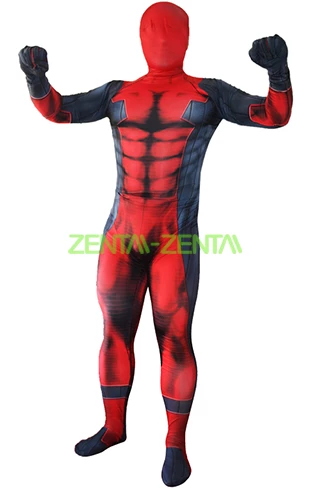 3D Printed Deadpool Spandex Lycra Zentai Suit 1 3D Printed Deadpool Spandex Lycra Zentai Suit