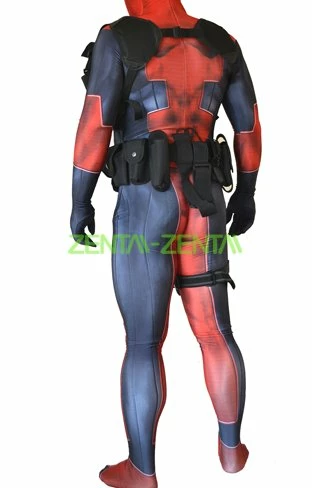 3D Printed Deadpool Spandex Lycra Zentai Suit 4 3D Printed Deadpool Spandex Lycra Zentai Suit - Image 4