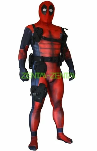 3D Printed Deadpool Spandex Lycra Zentai Suit 6 3D Printed Deadpool Spandex Lycra Zentai Suit - Image 6