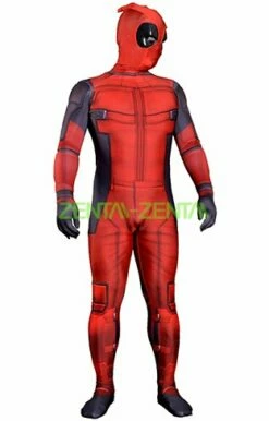 Advanced Sewed Movie Deadpool Printed Spandex Lycra Zentai Costume With 3D...