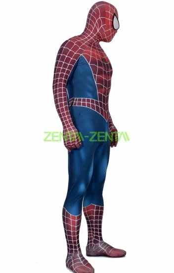 Amazing S-guy 2 Printed Spandex Lycra Costume No Symbol With 3D Muscle Shadings 6 Amazing S-guy 2 Printed Spandex Lycra Costume No Symbol With 3D Muscle Shadings - Image 6