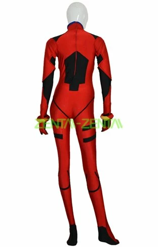 Asuka Langley Soryu Costume | Spandex Lycra Super Hero Zentai Suit 3 Asuka Langley Soryu Costume | Spandex Lycra Super Hero Zentai Suit - Image 3