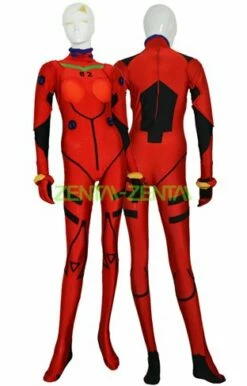 Asuka Langley Soryu Costume | Spandex Lycra Super Hero Zentai Suit