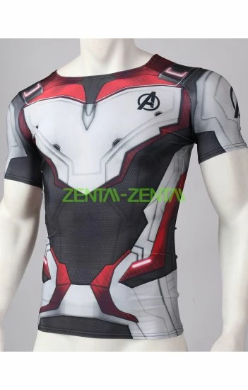 Avengers Quantum Suit Printed Bodytight T-Shirt 6 Avengers Quantum Suit Printed Bodytight T-Shirt - Image 6