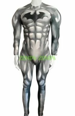 B-guy Printed Spandex Lycra Costume With Chest Symbol And Muscle Paddings