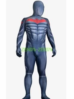 B-guy Red Hood Undersuit Costume | Printed Spandex Lycra With 3D Muscle Shading