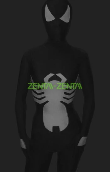 Black And White Lycra Spandex S-guy Zentai Suit 1 Black And White Lycra Spandex S-guy Zentai Suit