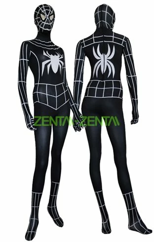 Black And White S-guy Costume | Spandex Lycra Printed Zentai Suit 1 Black And White S-guy Costume | Spandex Lycra Printed Zentai Suit