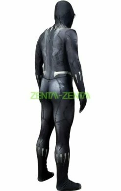 Black Panther Costume With Puff Printings,Claws And Necklace -Ghostly Store black panther costume with puff printings claws and necklace 0957b6.image .351x550
