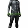 Black Panther Costume With Puff Printings ,Claws,Necklace And Helmet