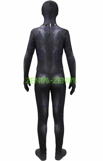 Black Panther Dye-Sub Costume With Purple Details 4 Black Panther Dye-Sub Costume With Purple Details - Image 4
