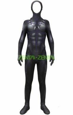 Black Panther Dye-Sub Costume With Purple Details