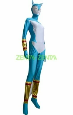 Blue And White Fox Costume With Tail