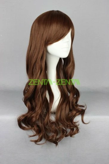 Brown Long Lolita Cosplay Wig 2 Brown Long Lolita Cosplay Wig - Image 2