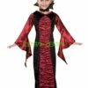 Burgundy Gothic Vampire Halloween Costume For Kid