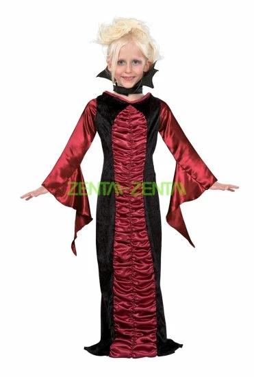 Burgundy Gothic Vampire Halloween Costume For Kid 1 Burgundy Gothic Vampire Halloween Costume For Kid