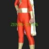 Captain Marvel ! Red And Gold Spandex Lycra Super Hero Zentai Suits