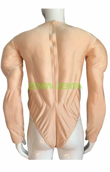 Carnation Spandex Muscle Padding Upper Bodysuit 2 Carnation Spandex Muscle Padding Upper Bodysuit - Image 2