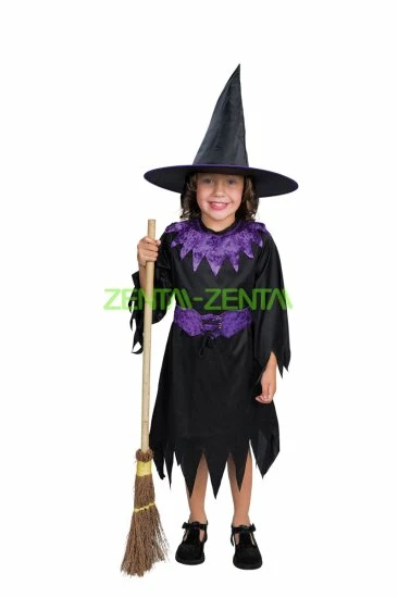 Chic Little Witch Halloween Costume For Kid 2 Chic Little Witch Halloween Costume For Kid - Image 2