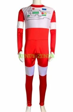Choudenshi Bioman Shiro G Red One Spandex Lycra Costume