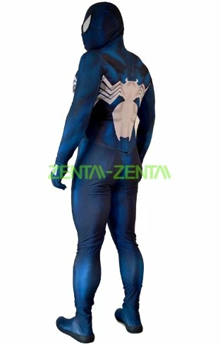 Classic Black Symbiote Printed S-guy Zentai Suit With 3D Shades 2 Classic Black Symbiote Printed S-guy Zentai Suit With 3D Shades - Image 2