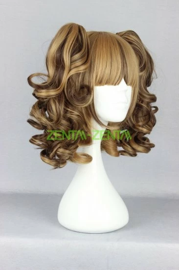 Coffee Multi-Color Short Lolita Cosplay Wig 2 Coffee Multi-Color Short Lolita Cosplay Wig - Image 2
