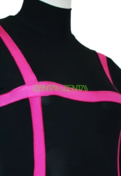 Condesce Costume- Black And Fushia Spandex Lycra Catsuit -Ghostly Store condesce costume black and fushia spandex lycra catsuit 1a72e6.image .381x550
