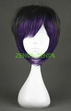Cute Purple And Black Lolita Style Cosplay Wig!