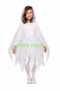 Cute White Ghost Halloween Costume For Kid