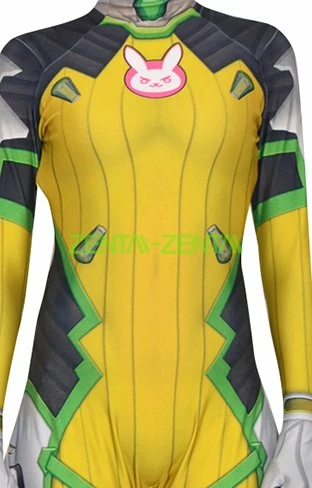 D VA Lemon Lime Printed Spandex Lycra Zentai Costume 3 D VA Lemon Lime Printed Spandex Lycra Zentai Costume - Image 3