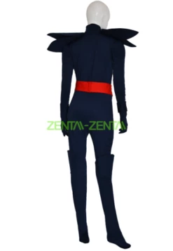 Dark Blue And Red Spandex Lycra Super Hero Catsuit -Ghostly Store dark blue and red spandex lycra super hero catsuit 95923c.image .381x550