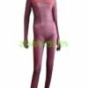 Dark Red Muscle Shades Printed Zentai Suit