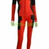 Deadpool Costume | Front Open Catsuit Without Hood Hand Feet