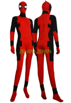 Deadpool Costume - Red And Black Premium Zentai Suit 2