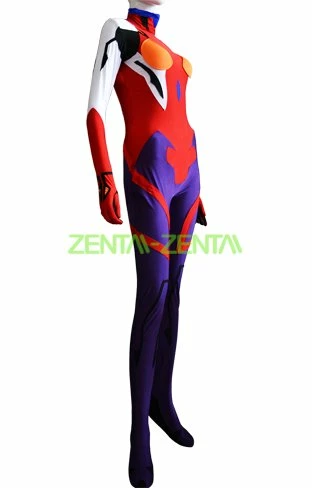 EVA Costume| Purple And Red Spandex Lycra Catsuit 3 EVA Costume| Purple And Red Spandex Lycra Catsuit - Image 3