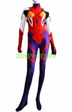 EVA Costume| Purple And Red Spandex Lycra Catsuit