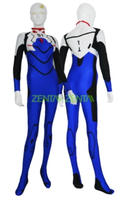 Evangelion Costume | Blue And Black Spandex Lycra Catsuit