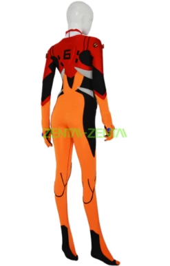 Evangelion Costume | Red And Orange Spandex Lycra Catsuit -Ghostly Store evangelion costume red and orange spandex lycra catsuit 16280b.image .351x550
