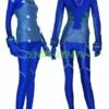Evangelion Costume | Royal Blue And Light Blue Spandex Lycra Zentai Suit