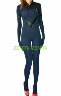 Fantastic 4 - Dark Blue And Black Spandex Lycra Jumpsuit