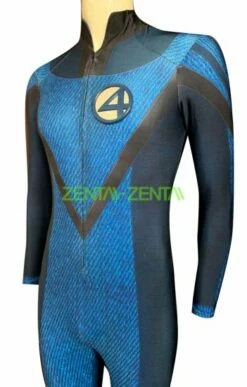 Fantastic 4 Printed Spandex Lycra Costume With Front Zipper And Chest Symbol -Ghostly Store fantastic 4 printed spandex lycra costume with front zipper and chest symbol 93fdcb.image .351x550