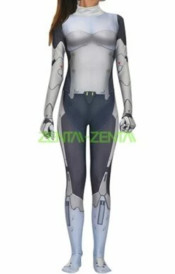 Genji Girl OverWatch Printed Spandex Lycra Zentai Costume