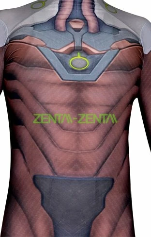 Genji Overwatch Undersuit | Printed Spandex Lycra Zentai Suit With 3D Muscle... 4 Genji Overwatch Undersuit | Printed Spandex Lycra Zentai Suit With 3D Muscle... - Image 4