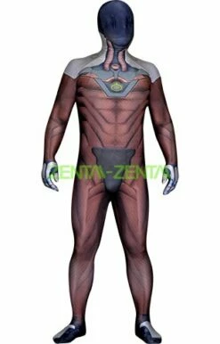 Genji Overwatch Undersuit | Printed Spandex Lycra Zentai Suit With 3D Muscle...